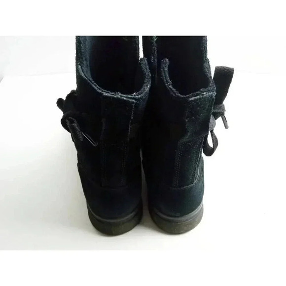 Timberland Womens Leighland Comfort Boots Black Leather Straps Ankle Slip On 8.5 - Picture 2 of 12